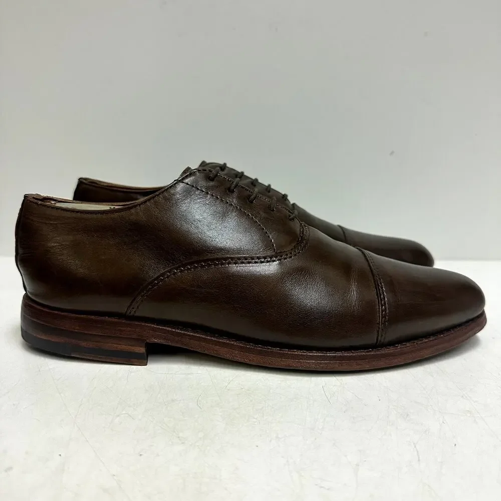 NEW HEELS Rancourt & Co. Oxford Heritage Brown Made in Maine USA 10 D